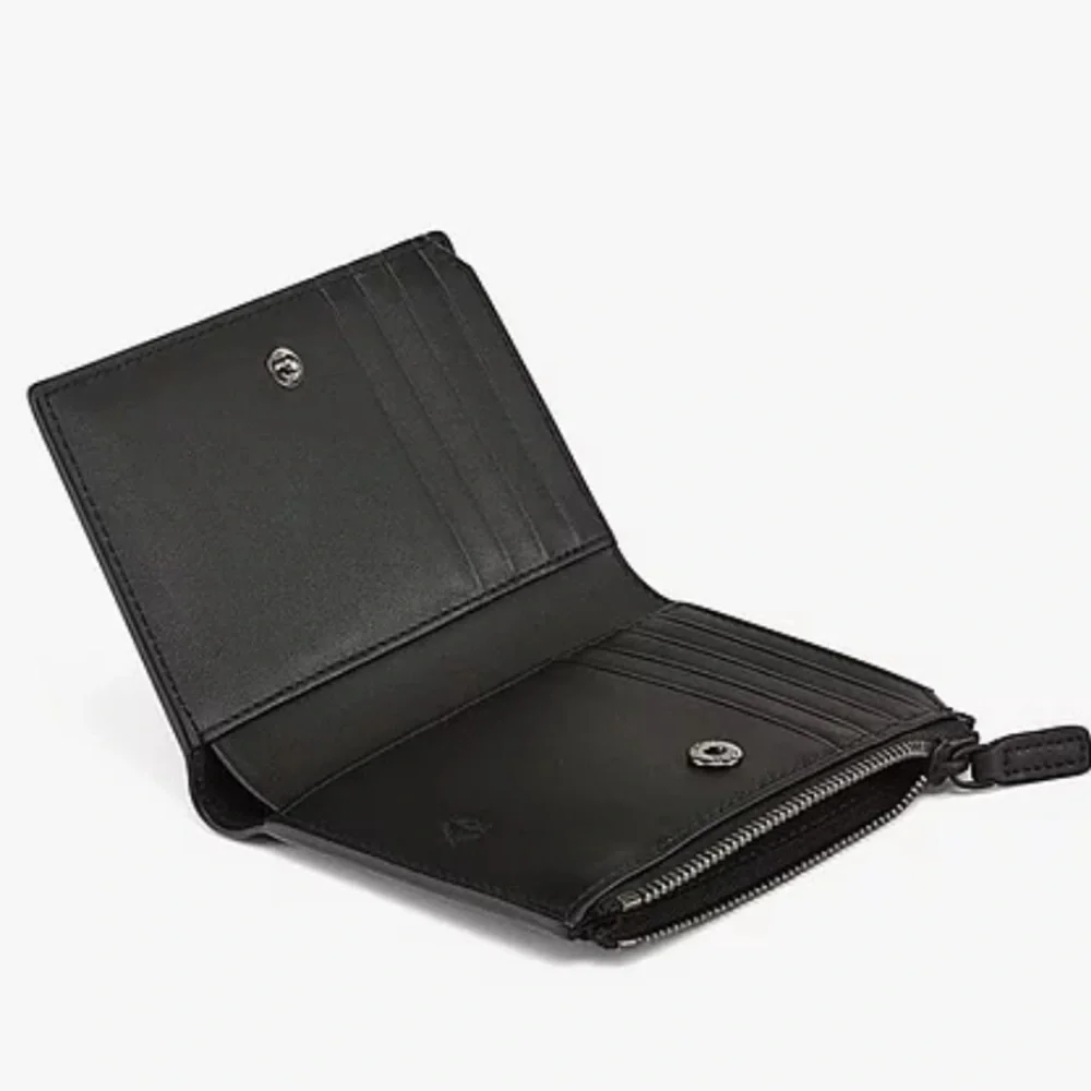 Bifold Snap Wallet in MCM Leather